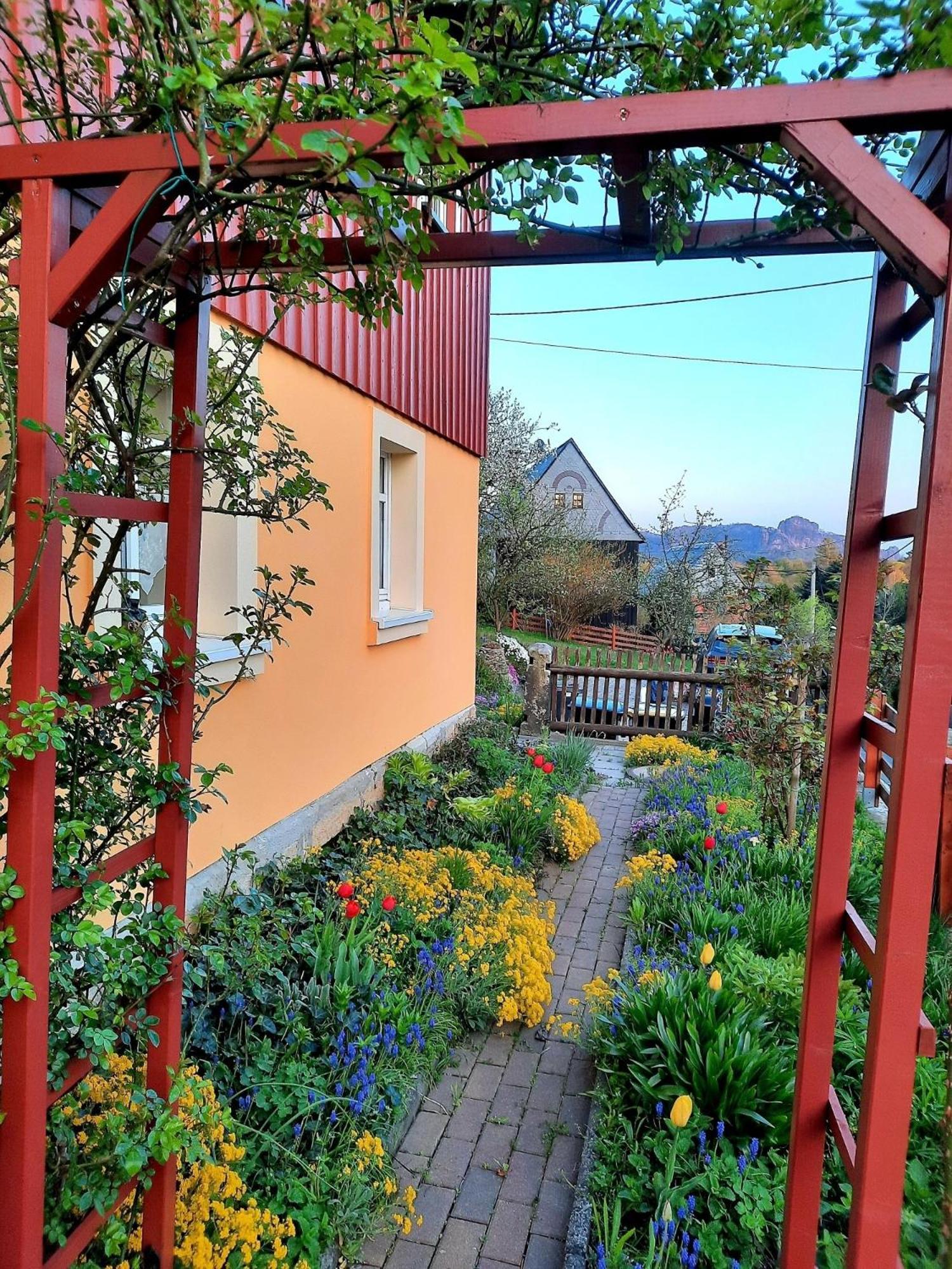 Fewo Dorn Eg Haus Sandsteinliebe Sebnitz Esterno foto